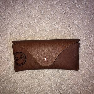 RayBan Brown Leather Case (sunglasses not included
